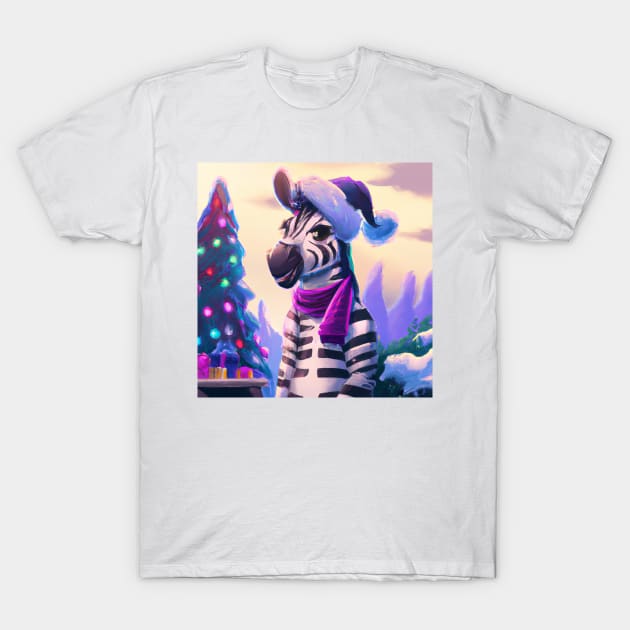 Cute Zebra Drawing T-Shirt by Play Zoo